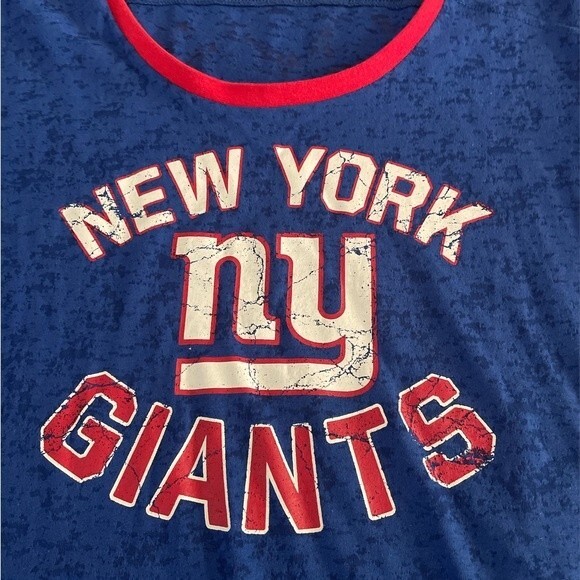 NFL New York Giants T-Shirt Crew Neck Womens Large top Football - Picture 5 of 8
